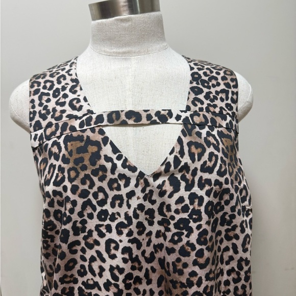 New Du Paradis Heather Shift Leopard Print  Mini Dress. Size Small - Picture 2 of 10